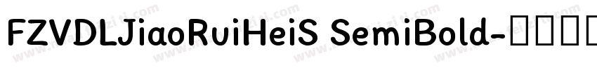 FZVDLJiaoRuiHeiS SemiBold字体转换